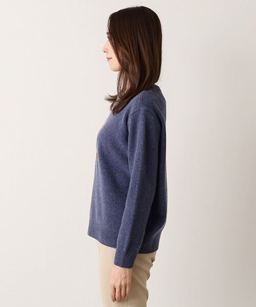 Mademoiselle NON NON / マドモアゼルノンノン ニット・セーター | タスマニアウール天竺 ヨットモチーフセーター | 詳細11