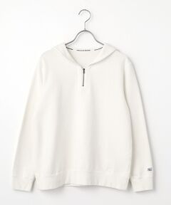 Mademoiselle NON NON / マドモアゼルノンノン カットソー | ラフィ裏毛 セーラーカラープルオーバー