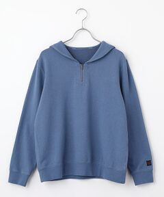 Mademoiselle NON NON / マドモアゼルノンノン カットソー | ラフィ裏毛 セーラーカラープルオーバー