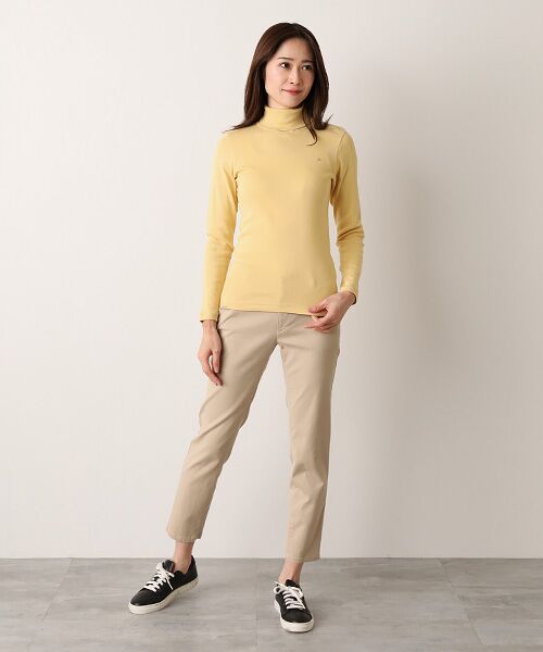 Mademoiselle NON NON / マドモアゼルノンノン Tシャツ | 甘撚グレースフライス(丸胴) タートルネックカットソー | 詳細7