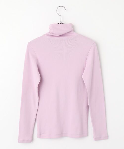 Mademoiselle NON NON / マドモアゼルノンノン Tシャツ | 甘撚グレースフライス(丸胴) タートルネックカットソー | 詳細3