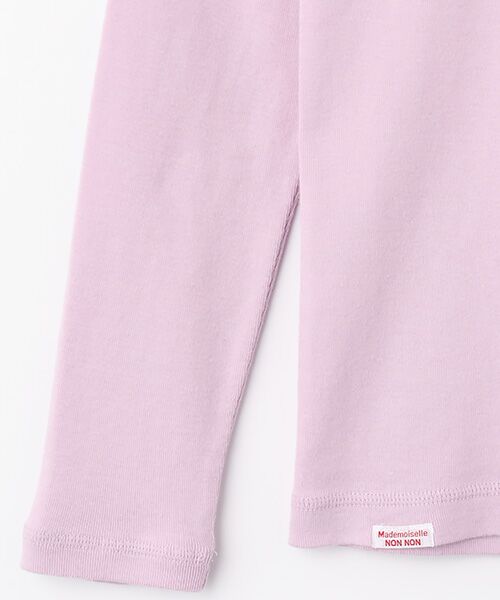 Mademoiselle NON NON / マドモアゼルノンノン Tシャツ | 甘撚グレースフライス(丸胴) タートルネックカットソー | 詳細5
