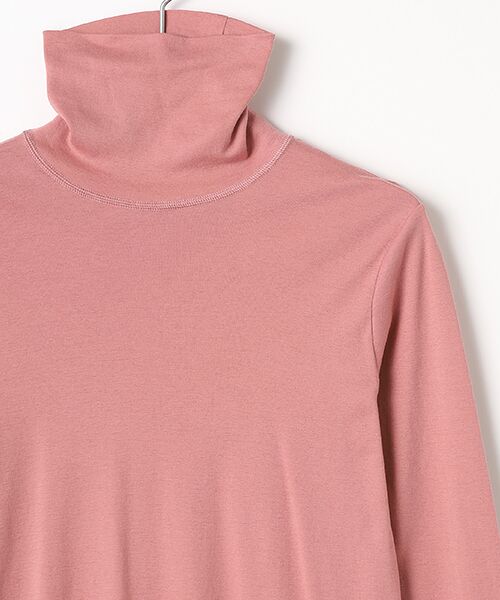 Mademoiselle NON NON / マドモアゼルノンノン カットソー | オーガニック甘撚りフライス 無地&ボーダー タートルネックカットソー | 詳細2
