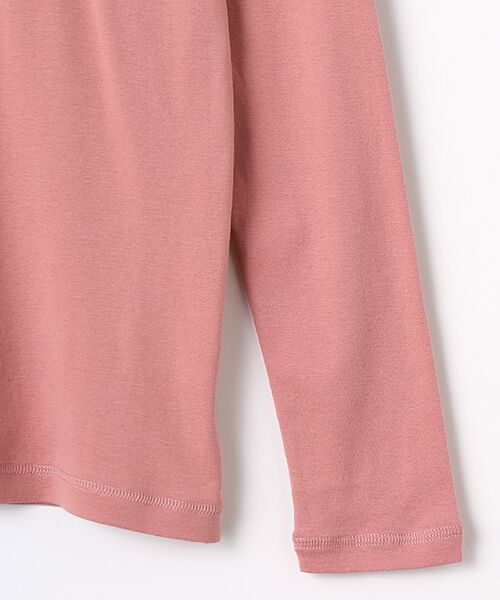 Mademoiselle NON NON / マドモアゼルノンノン カットソー | オーガニック甘撚りフライス 無地&ボーダー タートルネックカットソー | 詳細3