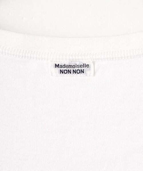 Mademoiselle NON NON / マドモアゼルノンノン カットソー | 刺繍ワッペン&ネームTシャツ | 詳細1
