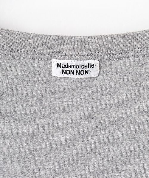 Mademoiselle NON NON / マドモアゼルノンノン カットソー | 刺繍ワッペン&ネームTシャツ | 詳細3