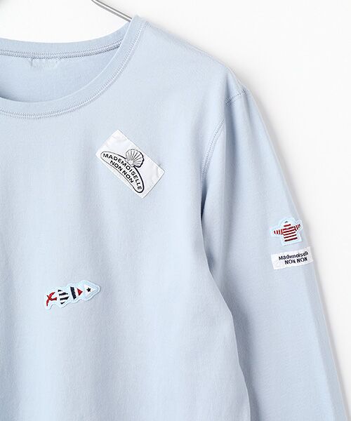 Mademoiselle NON NON / マドモアゼルノンノン カットソー | 刺繍ワッペン&ネームTシャツ | 詳細6