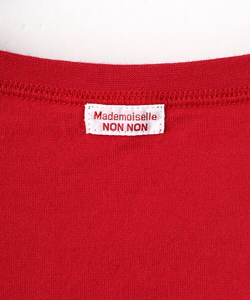 Mademoiselle NON NON / マドモアゼルノンノン カットソー | 刺繍ワッペン&ネームTシャツ | 詳細10
