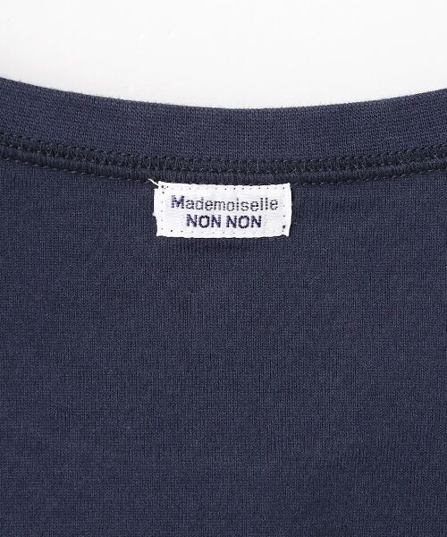 Mademoiselle NON NON / マドモアゼルノンノン カットソー | 刺繍ワッペン&ネームTシャツ | 詳細12