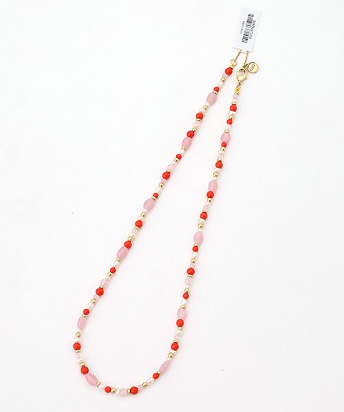 Mademoiselle NON NON / マドモアゼルノンノン ネックレス・ペンダント・チョーカー | <ANABEL ARAM>アナベルアラム ウォームカラーネックレス（ピンク系）