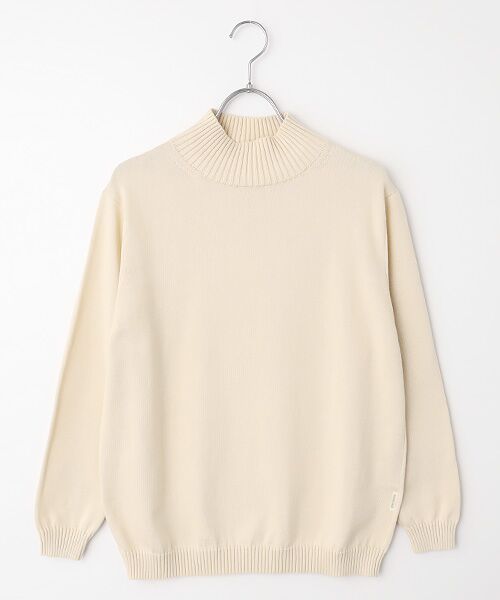 Mademoiselle NON NON / マドモアゼルノンノン ニット・セーター | 綿カシミヤ ハイネックプルオーバーニット（アイボリー）