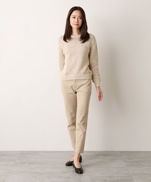 Mademoiselle NON NON / マドモアゼルノンノン ニット・セーター | ミックスカラーコットンプルオーバー | 詳細8