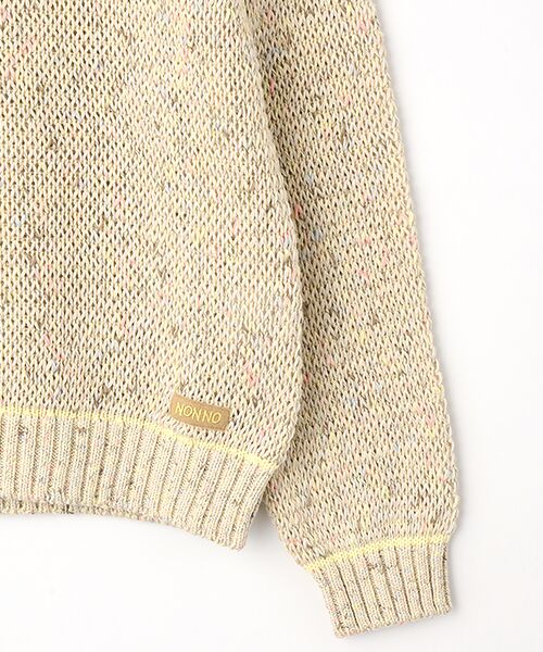 Mademoiselle NON NON / マドモアゼルノンノン ニット・セーター | ミックスカラーコットンプルオーバー | 詳細3