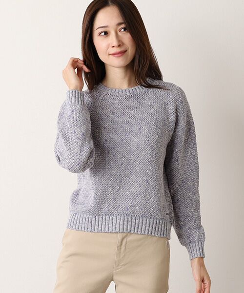 Mademoiselle NON NON / マドモアゼルノンノン ニット・セーター | ミックスカラーコットンプルオーバー | 詳細11