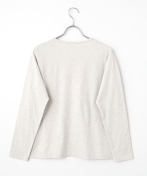 Mademoiselle NON NON / マドモアゼルノンノン Tシャツ | オーガニック天竺 ラベンダーガーデンプリントTシャツ | 詳細3