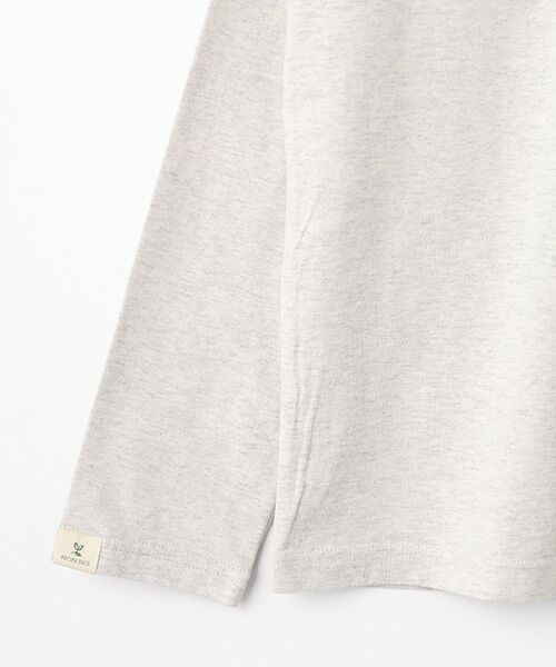 Mademoiselle NON NON / マドモアゼルノンノン Tシャツ | オーガニック天竺 ラベンダーガーデンプリントTシャツ | 詳細5