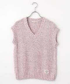 Mademoiselle NON NON / マドモアゼルノンノン ベスト | フラッフィー3G Vネックベスト