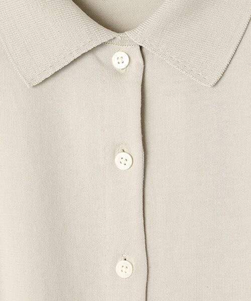 Mademoiselle NON NON / マドモアゼルノンノン シャツ・ブラウス | ガスコットン天竺 衿付きニットブラウス | 詳細1