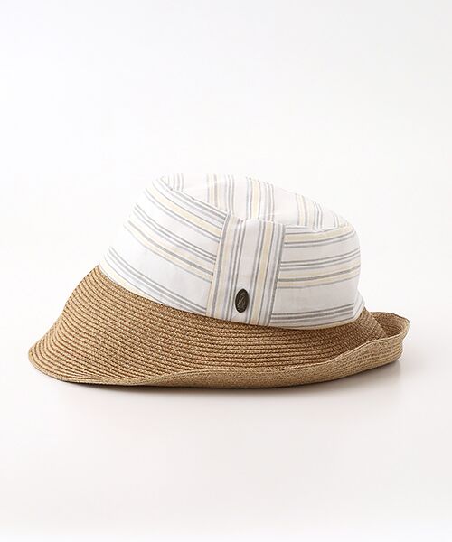 Mademoiselle NON NON / マドモアゼルノンノン ハット | ボーダー×ペーパーブレードコンビクローシュ | 詳細1