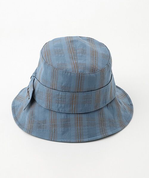 Mademoiselle NON NON / マドモアゼルノンノン ハット | 綿麻サッカー調 チェッククローシュ | 詳細2