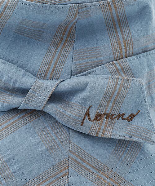 Mademoiselle NON NON / マドモアゼルノンノン ハット | 綿麻サッカー調 チェッククローシュ | 詳細4