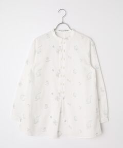 Mademoiselle NON NON / マドモアゼルノンノン シャツ・ブラウス | ダンガリーフルーツ刺繍シャツ