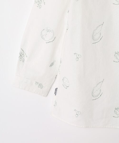 Mademoiselle NON NON / マドモアゼルノンノン シャツ・ブラウス | ダンガリーフルーツ刺繍シャツ | 詳細3