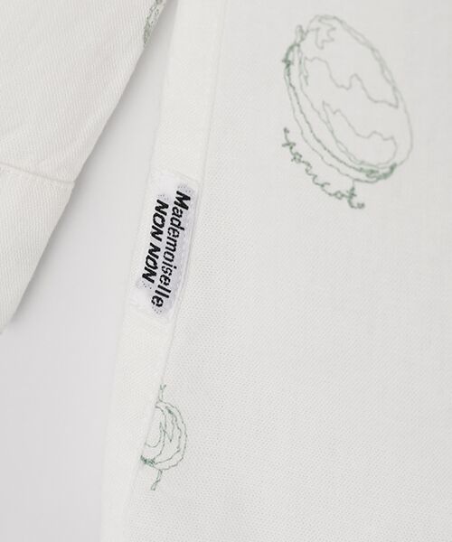 Mademoiselle NON NON / マドモアゼルノンノン シャツ・ブラウス | ダンガリーフルーツ刺繍シャツ | 詳細4