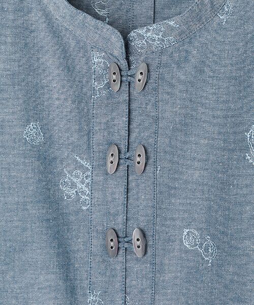 Mademoiselle NON NON / マドモアゼルノンノン シャツ・ブラウス | ダンガリーフルーツ刺繍シャツ | 詳細6