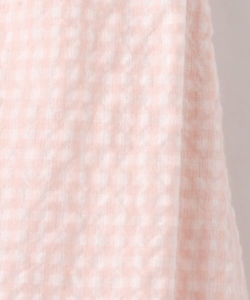 Mademoiselle NON NON / マドモアゼルノンノン ロング・マキシ丈スカート | シャーリングギンガム ギャザーフレアースカート | 詳細1