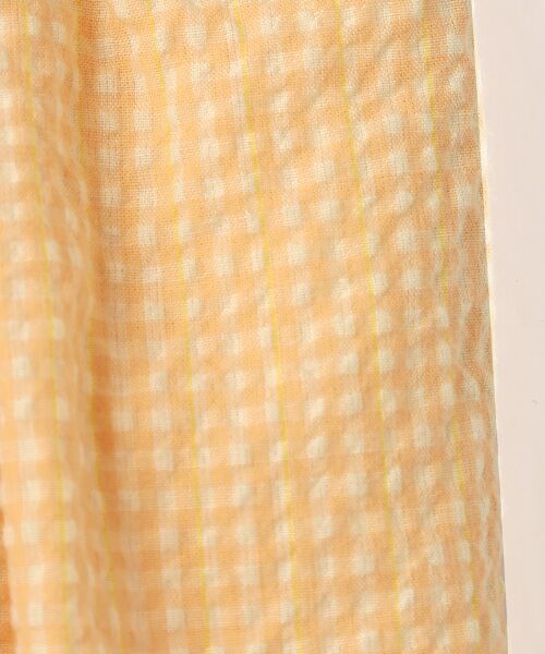 Mademoiselle NON NON / マドモアゼルノンノン ロング・マキシ丈スカート | シャーリングギンガム ギャザーフレアースカート | 詳細2