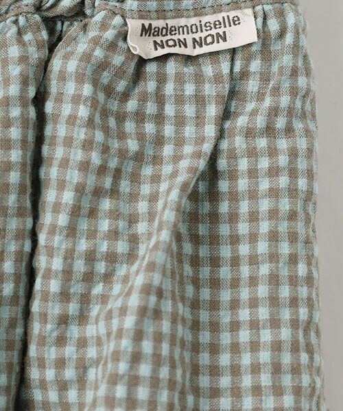 Mademoiselle NON NON / マドモアゼルノンノン ロング・マキシ丈スカート | シャーリングギンガム ギャザーフレアースカート | 詳細7