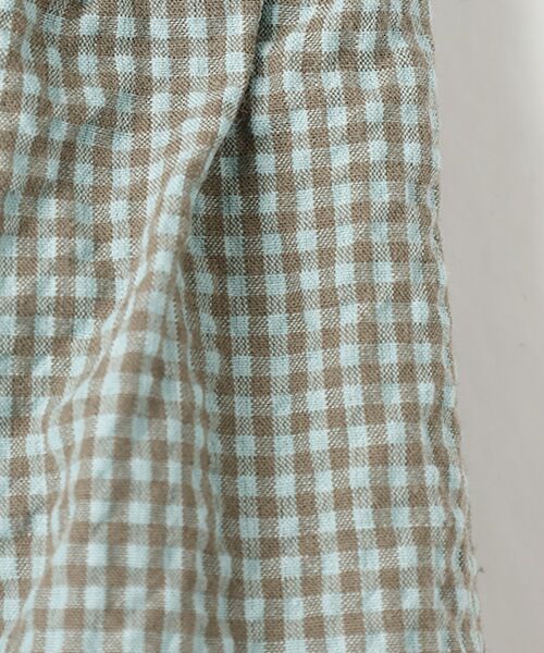 Mademoiselle NON NON / マドモアゼルノンノン ロング・マキシ丈スカート | シャーリングギンガム ギャザーフレアースカート | 詳細8