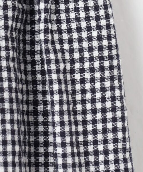 Mademoiselle NON NON / マドモアゼルノンノン ロング・マキシ丈スカート | シャーリングギンガム ギャザーフレアースカート | 詳細9