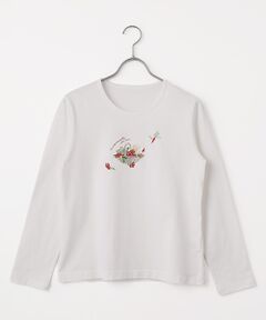 Mademoiselle NON NON / マドモアゼルノンノン Tシャツ | ベジタブルバスケットプリントTシャツ