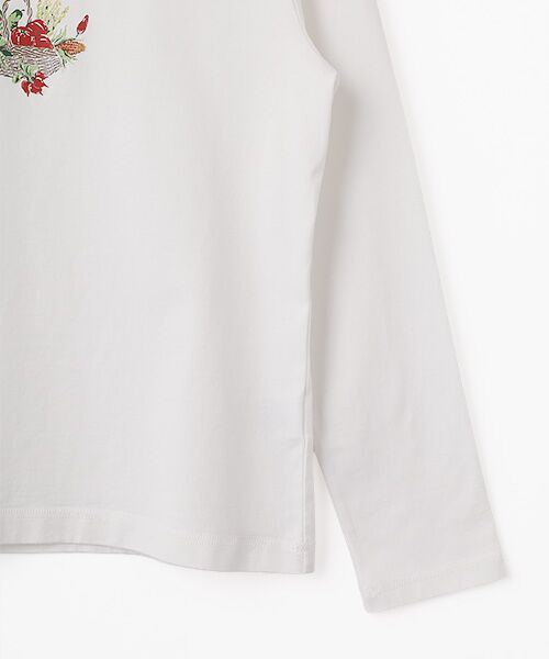 Mademoiselle NON NON / マドモアゼルノンノン Tシャツ | ベジタブルバスケットプリントTシャツ | 詳細3