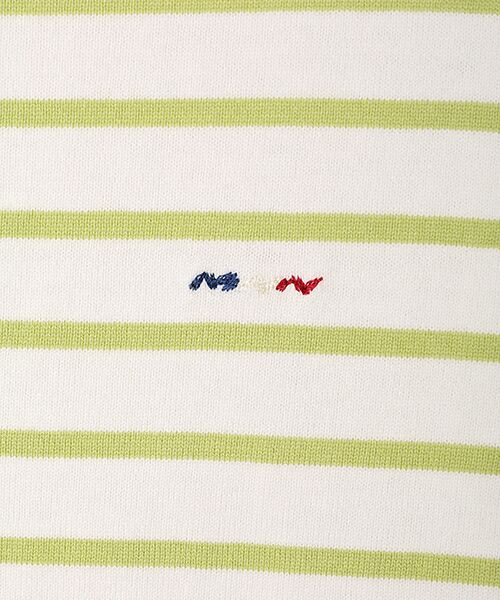 Mademoiselle NON NON / マドモアゼルノンノン Tシャツ | 天竺ボーダー ボートネックTシャツ | 詳細2