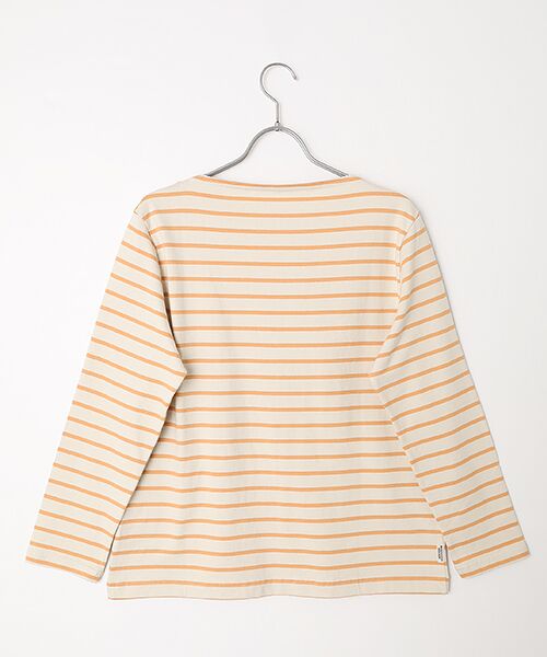 Mademoiselle NON NON / マドモアゼルノンノン Tシャツ | 天竺ボーダー ボートネックTシャツ | 詳細3