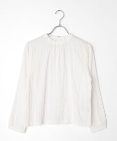 Mademoiselle NON NON / マドモアゼルノンノン シャツ・ブラウス | ソフトサッカー シャーリングTブラウス