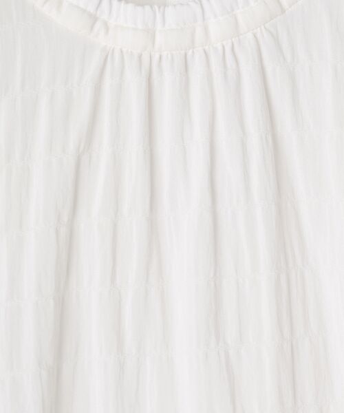 Mademoiselle NON NON / マドモアゼルノンノン シャツ・ブラウス | ソフトサッカー シャーリングTブラウス | 詳細1