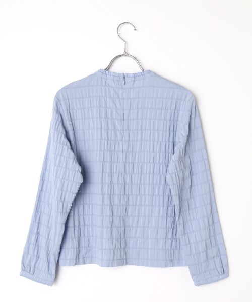 Mademoiselle NON NON / マドモアゼルノンノン シャツ・ブラウス | ソフトサッカー シャーリングTブラウス | 詳細2