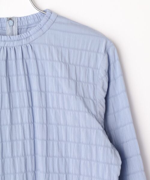 Mademoiselle NON NON / マドモアゼルノンノン シャツ・ブラウス | ソフトサッカー シャーリングTブラウス | 詳細3