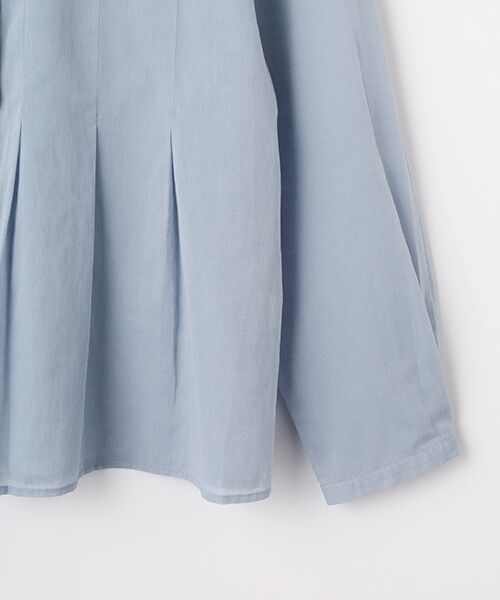 Mademoiselle NON NON / マドモアゼルノンノン シャツ・ブラウス | 交織シフォン バンドカラーリボン付きブラウス | 詳細4