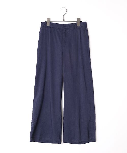 Mademoiselle NON NON / マドモアゼルノンノン その他パンツ | ストレッチポプリン ガウチョパンツ（インディゴネイビー）