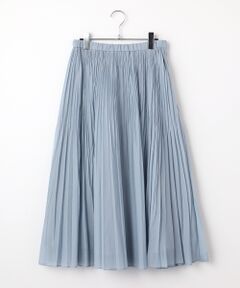 Mademoiselle NON NON / マドモアゼルノンノン ロング・マキシ丈スカート | 交織シフォンプリーツスカート