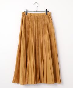 Mademoiselle NON NON / マドモアゼルノンノン ロング・マキシ丈スカート | 交織シフォンプリーツスカート
