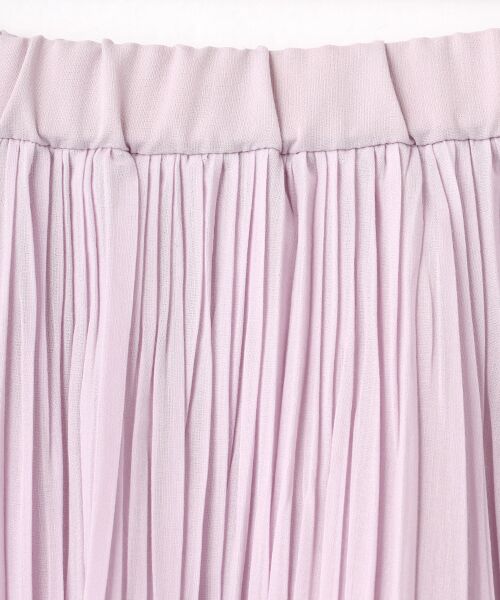 Mademoiselle NON NON / マドモアゼルノンノン ロング・マキシ丈スカート | 交織シフォンプリーツスカート | 詳細1