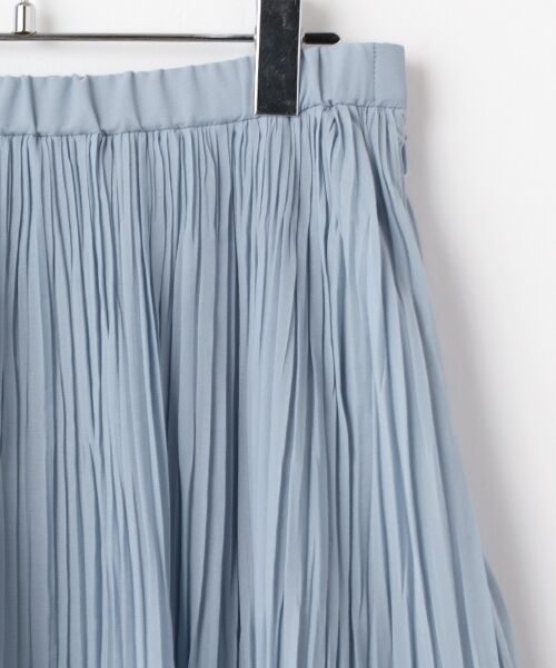 Mademoiselle NON NON / マドモアゼルノンノン ロング・マキシ丈スカート | 交織シフォンプリーツスカート | 詳細3