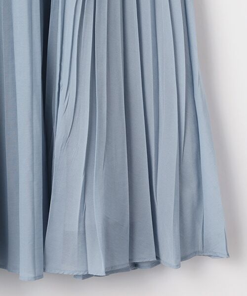 Mademoiselle NON NON / マドモアゼルノンノン ロング・マキシ丈スカート | 交織シフォンプリーツスカート | 詳細4