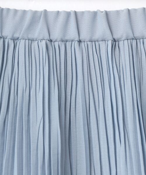 Mademoiselle NON NON / マドモアゼルノンノン ロング・マキシ丈スカート | 交織シフォンプリーツスカート | 詳細6